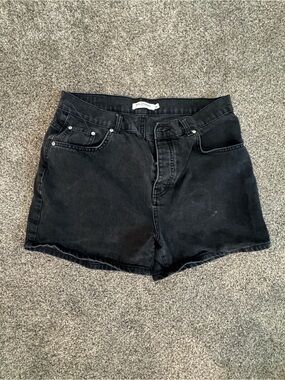 Black Jean Shorts - bolongaro